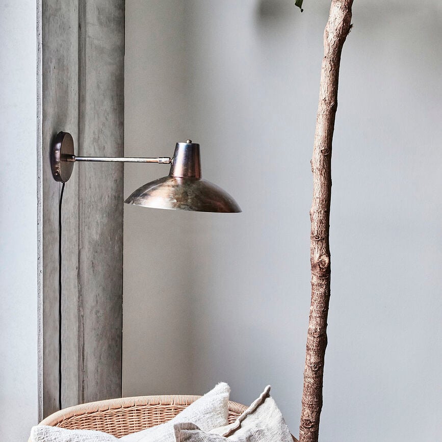 Desk Zidna Svjetiljka 31 cm antikna brončana