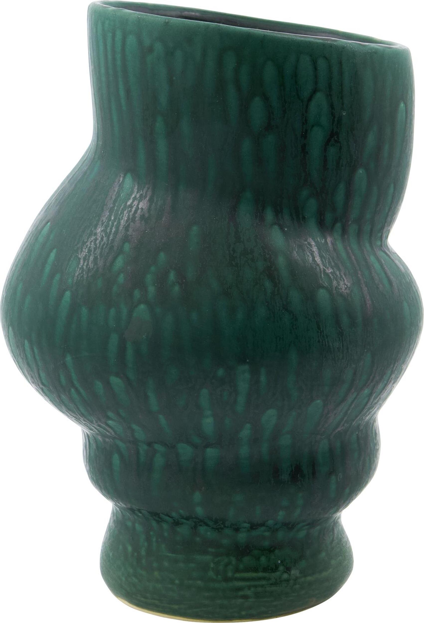 Disc Vase 25 cm grün
