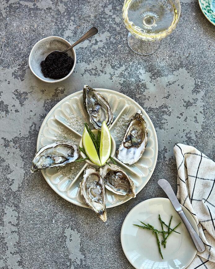 Diva Assiette de Service, 25 cm, bleu clair