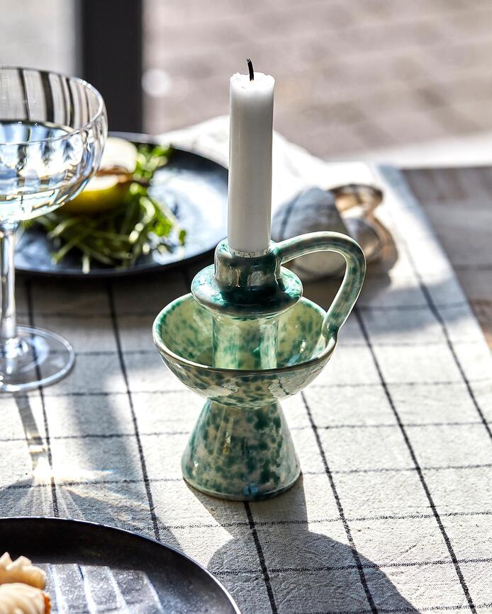 Diva Bougeoir pour bougie classique, vert