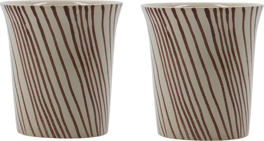 Diva Skodelice, 250 ml, rjave, 2 kosa