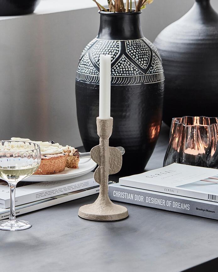 Donna Κηροπήγιο για κλασικό κερί, μαύρο