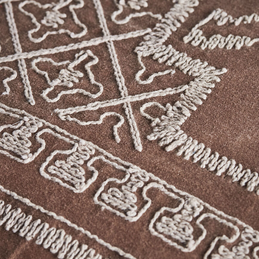 Edda Housse de Coussin 50 x 50 cm, camel