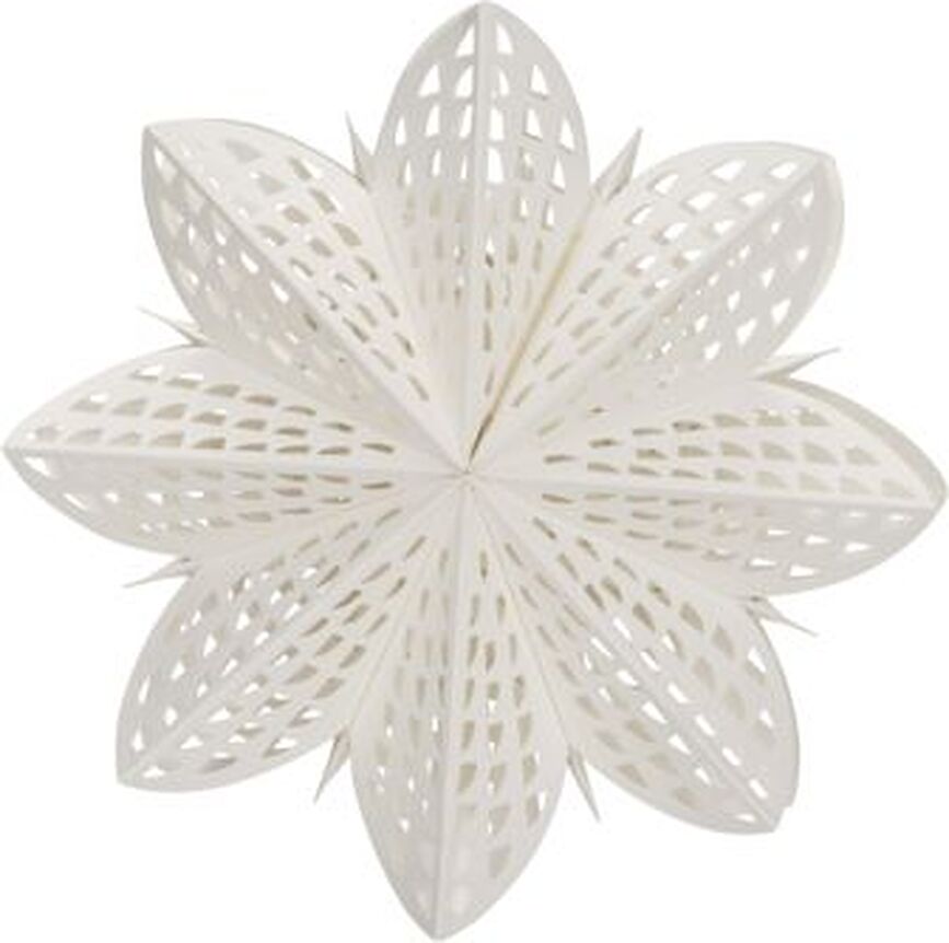 Estrella decorativa navideña Gint, 30 cm, blanca
