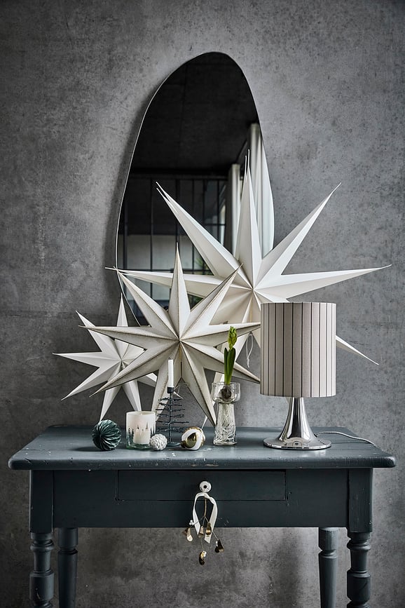 Estrella navideña HD9 Point, blanca, tamaño L