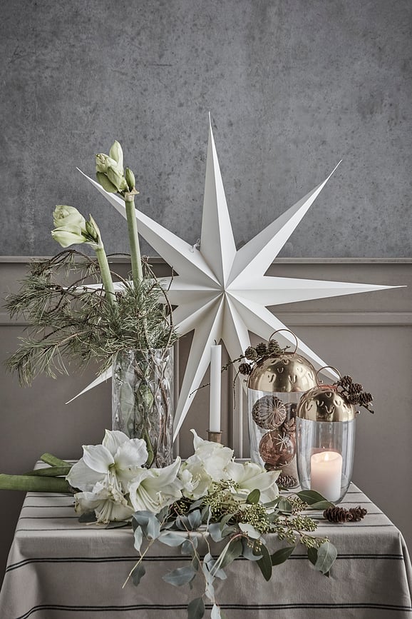 Estrella navideña HD9 Point, blanca, tamaño L