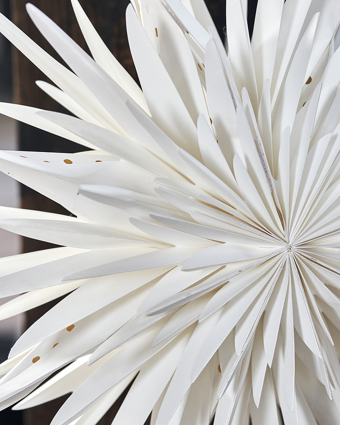 Estrella decorativa navideña HDDust, grande, beige claro