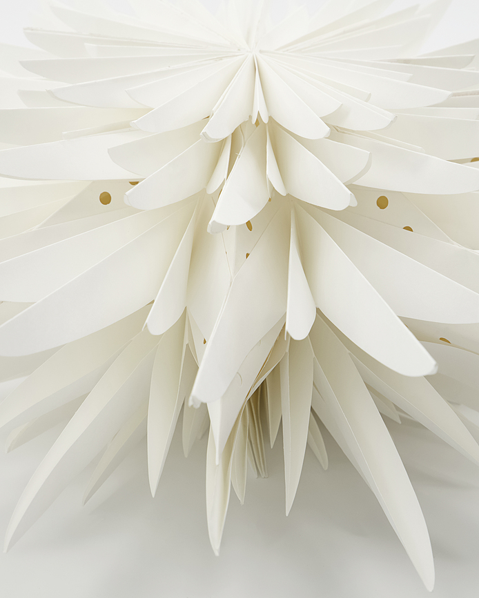 Estrella decorativa navideña HDDust, grande, beige claro