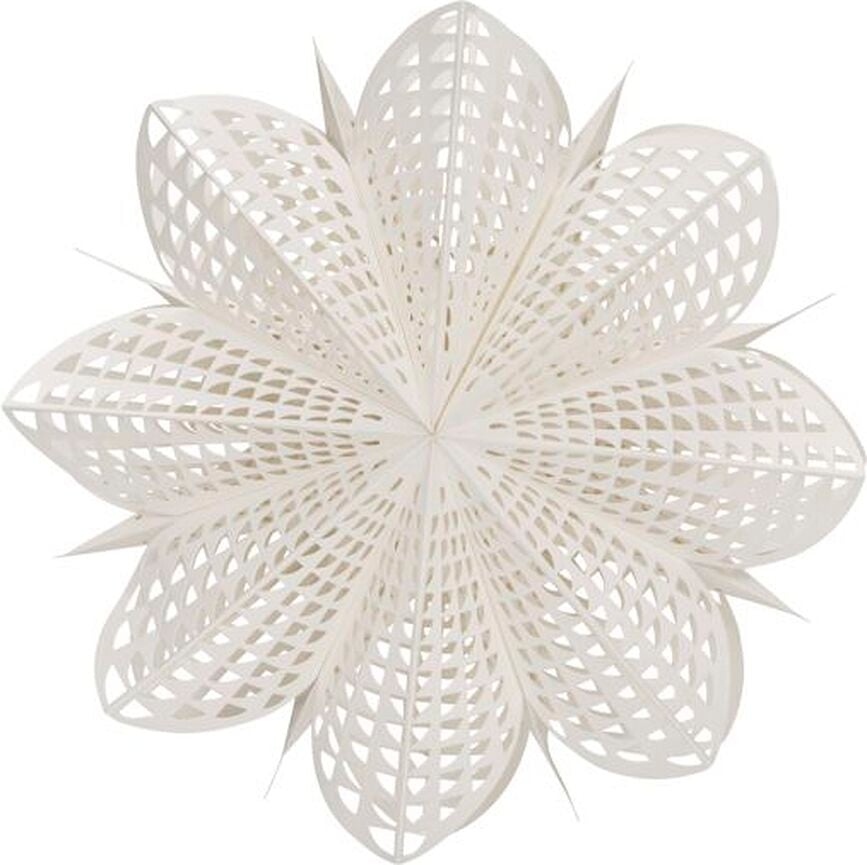 Estrella navideña Gint, 45 cm, blanca