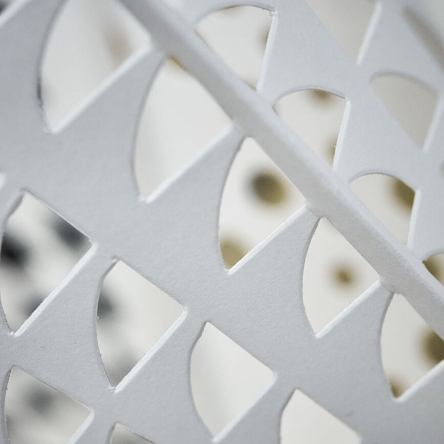 Estrella decorativa navideña Gint, 30 cm, blanca