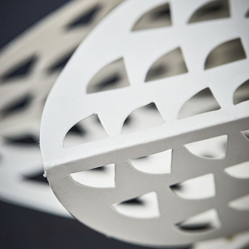 Estrella decorativa navideña Gint, 30 cm, blanca