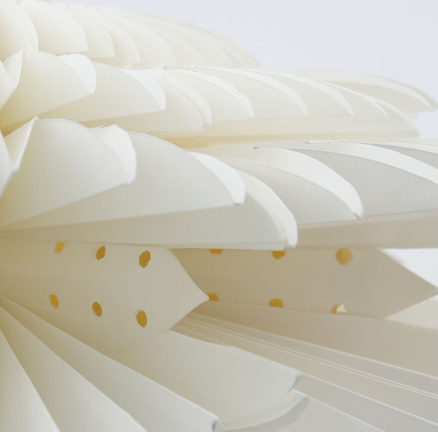 Estrella decorativa navideña Layer, 40 cm, blanca