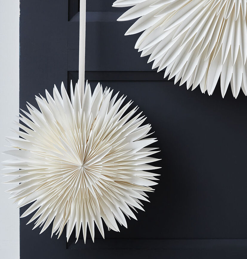 Estrella decorativa navideña Layer, 40 cm, blanca