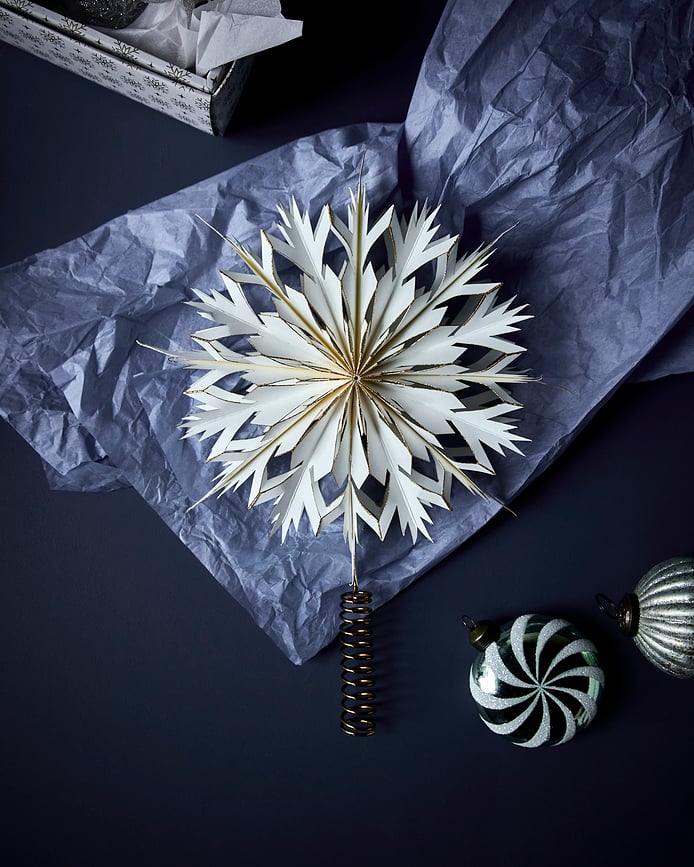 Estrella Puntero HDAlsta, blanca y dorada