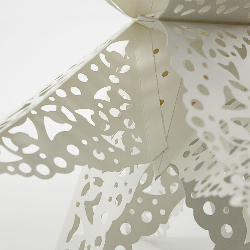 Clip Étoile de Noël, 60 cm, blanche