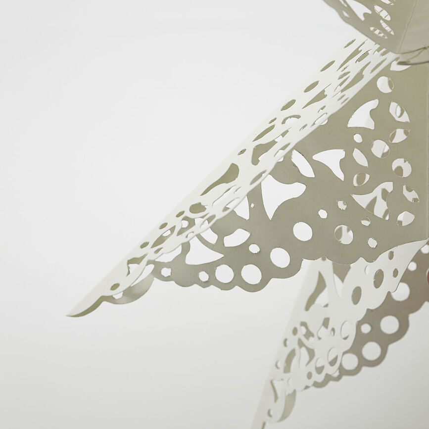 Clip Étoile de Noël, 60 cm, blanche