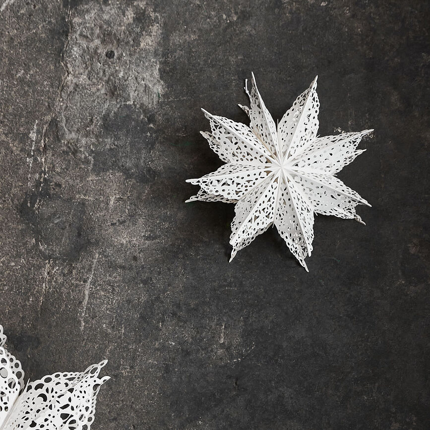 Clip Étoile de Noël, 60 cm, blanche