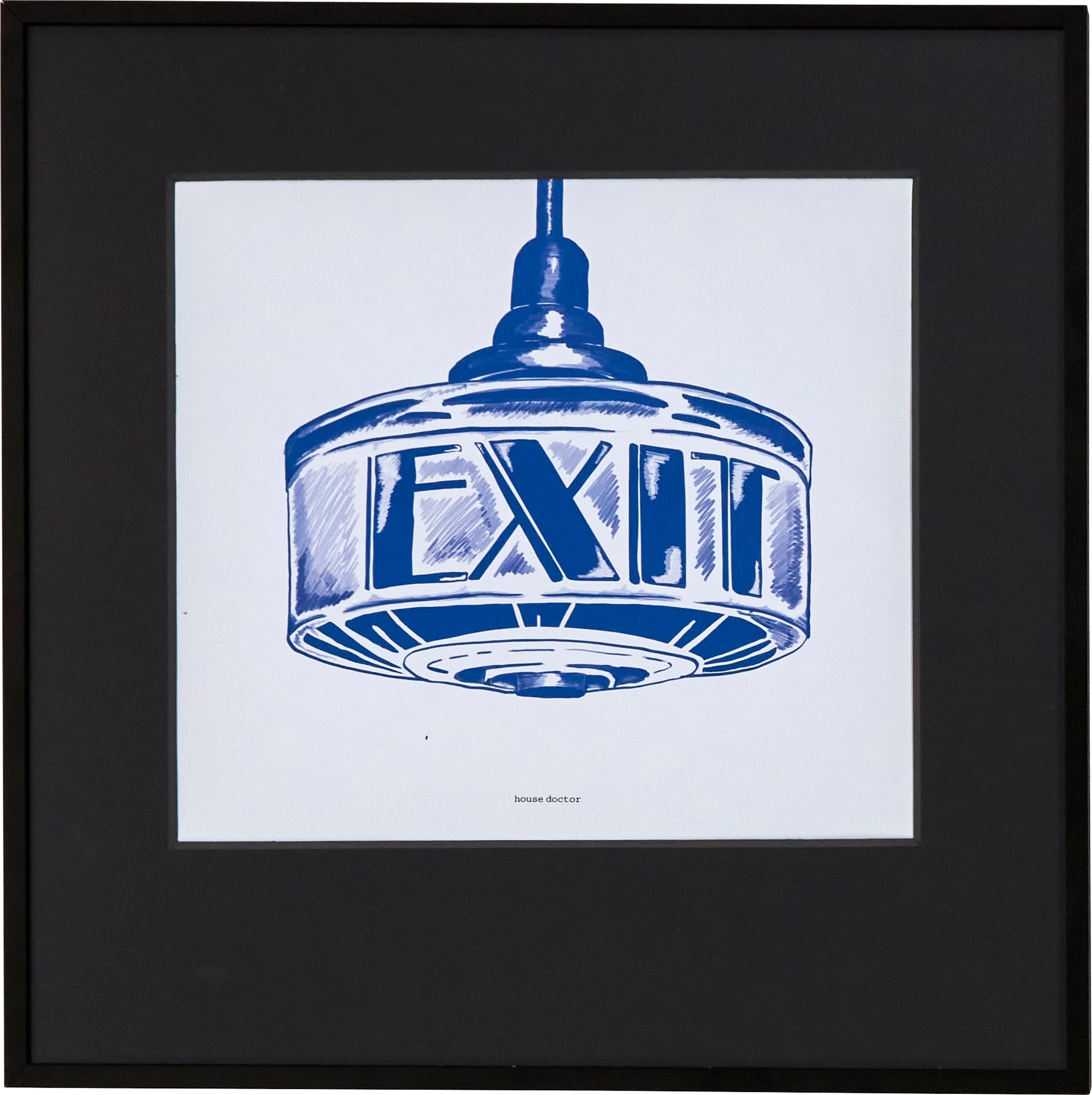 Exit Wanddekoration 40 x 40 cm
