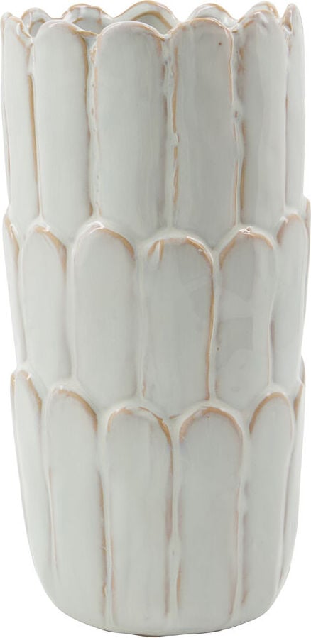 Ezra Vase 25 cm, weiß
