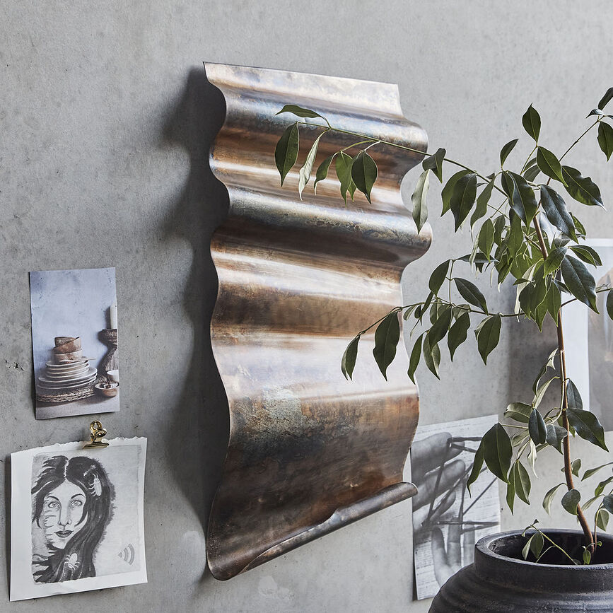 Faha Διακοσμητικό Τοίχου, 60 cm, μπρονζέ αντικέ