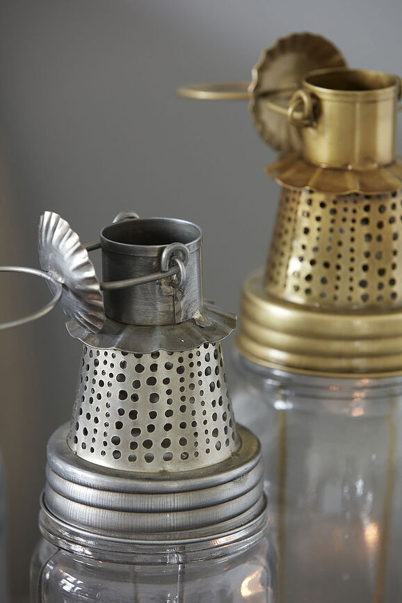 Farol de zinc Fhia, 25 cm