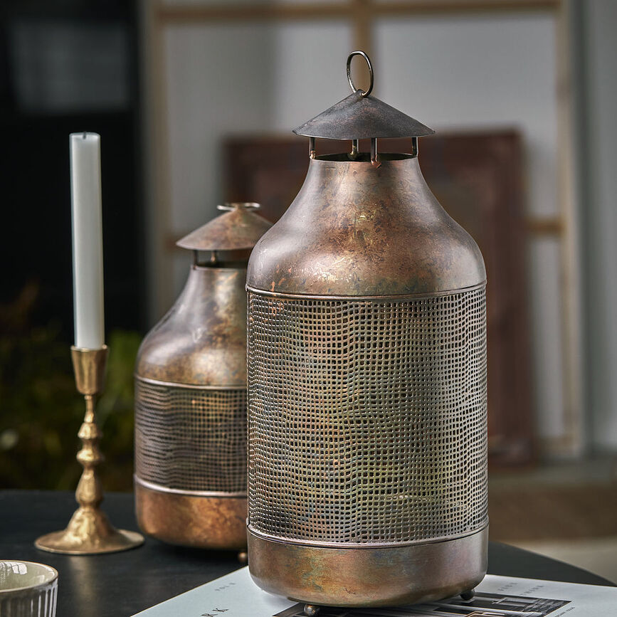 Farol Nett, 27 cm, bronce antiguo