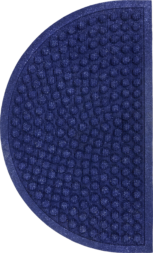 Felpudo semicircular HDEntry, 75 x 45 cm, azul marino