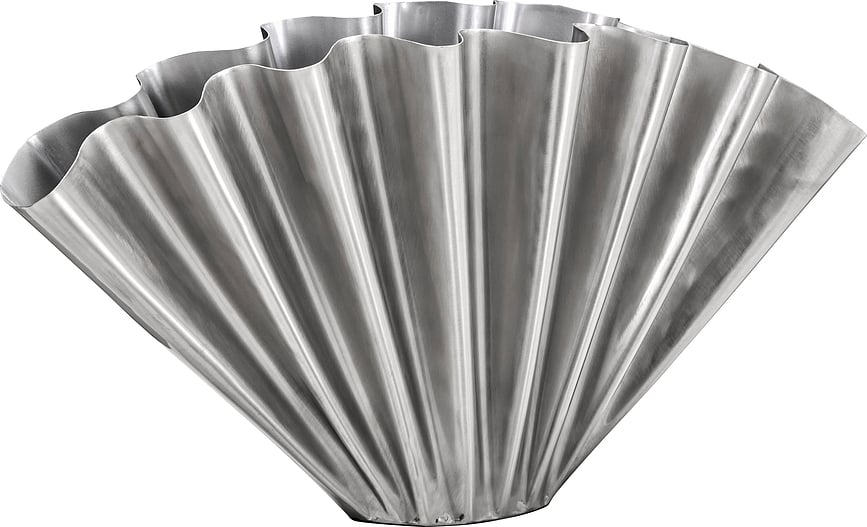 Flood Vaza, 30 cm, brušeno srebro