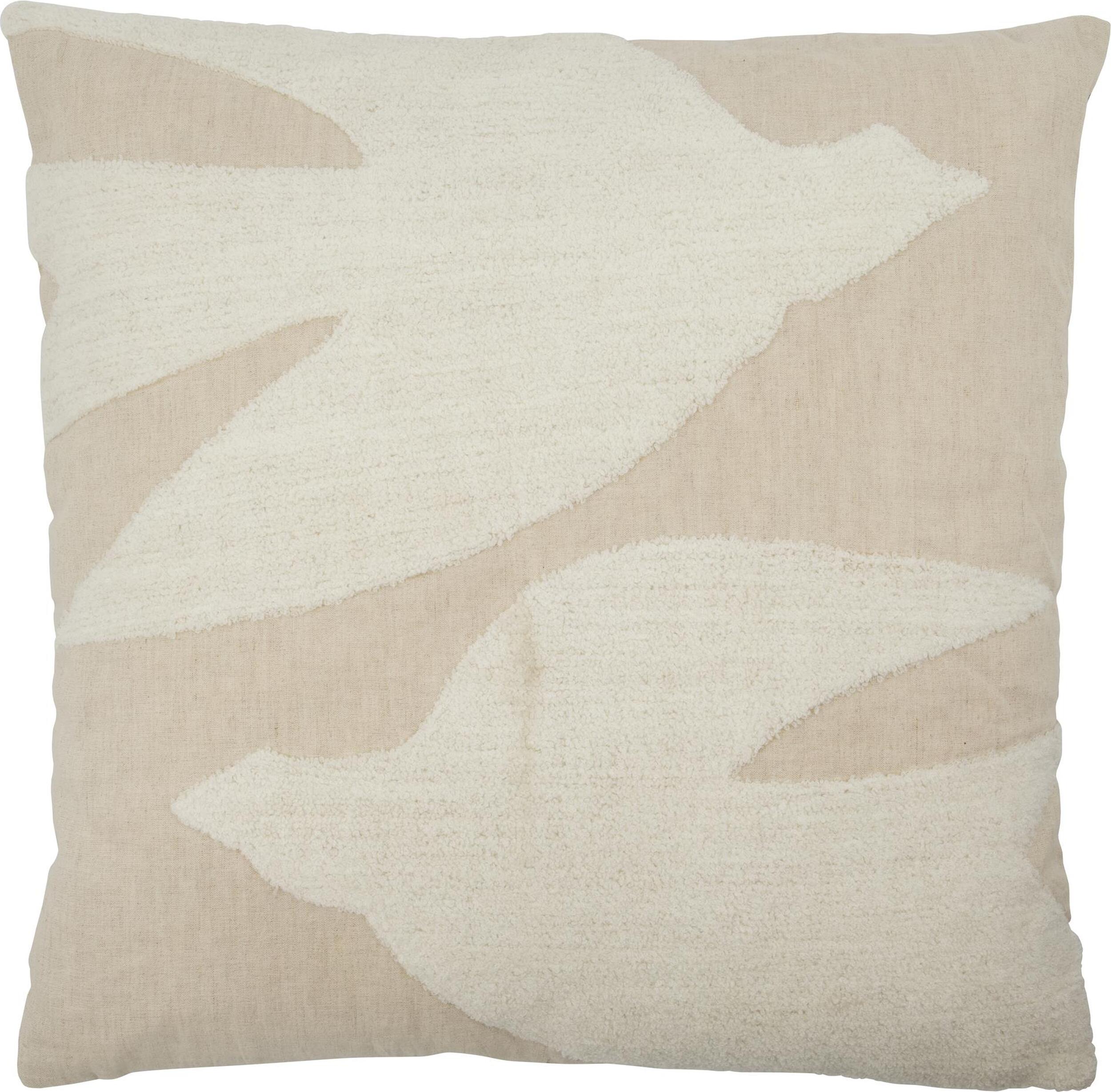 Fly Dekorativer Kissenbezug 50 x 50 cm beige-weiß