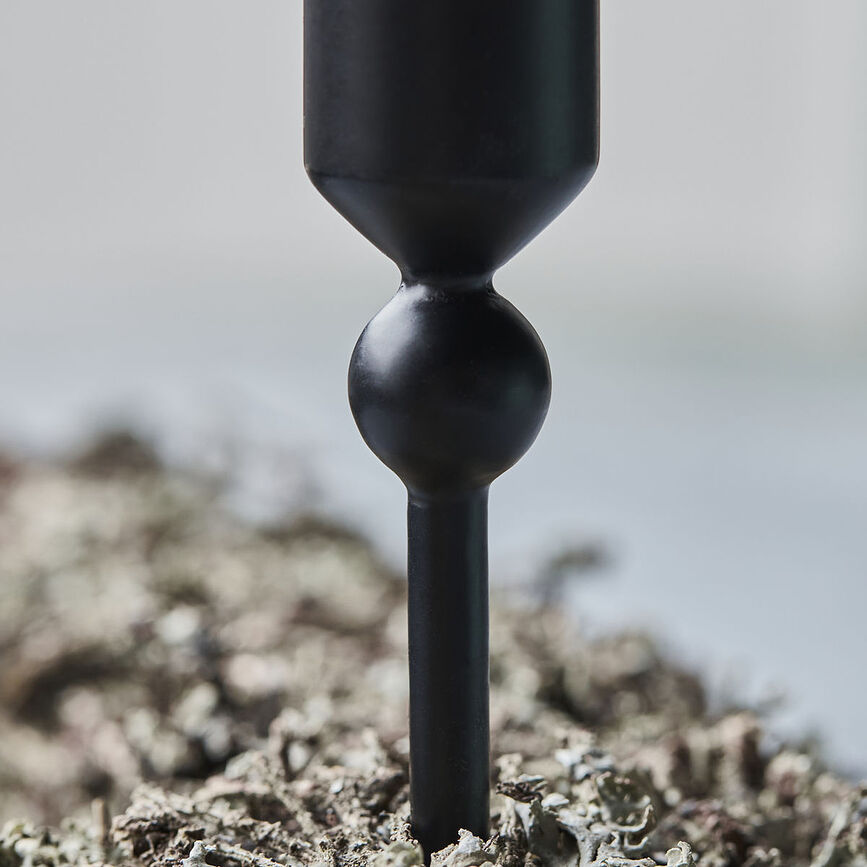 Folk ΚΗΡΟΠΗΓΙΟ για κλασικό κερί, 15 εκ., μαύρο