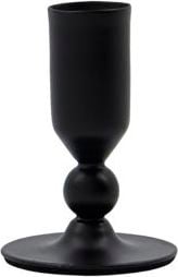 Folk Klassischer Kerzenhalter 7 cm schwarz