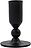 Folk Svečnik za klasično svečo, 7 cm, črn