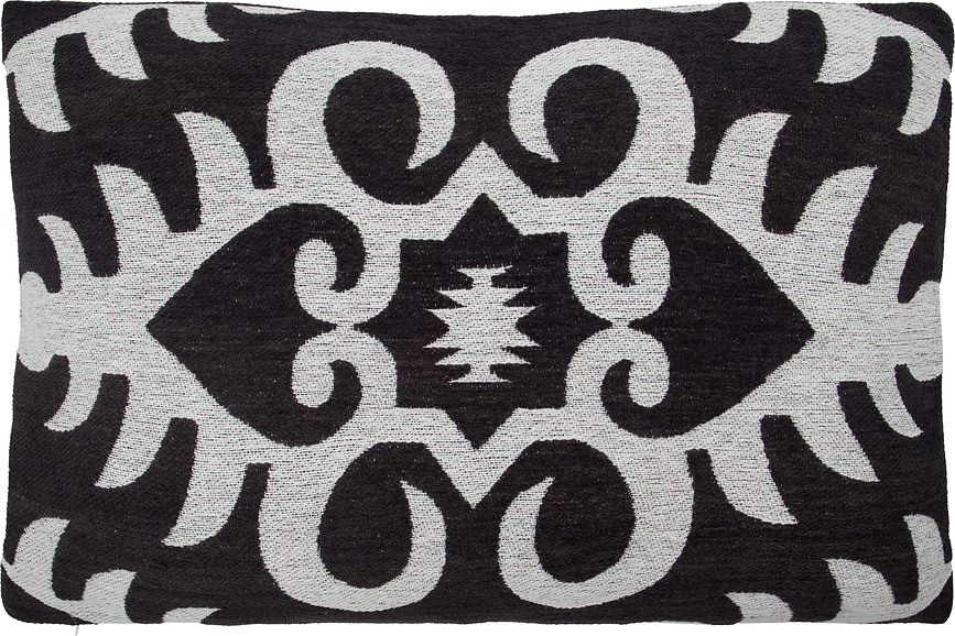 Funda de Cojín HDAmici, 40 x 60 cm, negro y crema