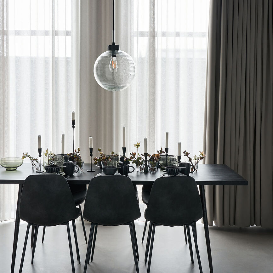 Gaia Φωτιστικό Κρεμαστό, 34 cm, διαφανές