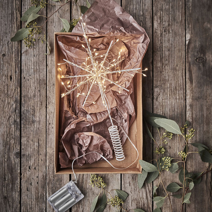 Glow Κορυφή Δέντρου LED, λευκή