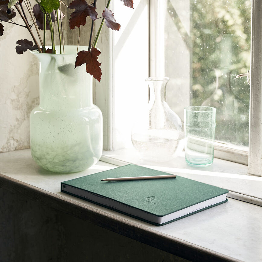 Guest Carnet horizontal, A4, vert foncé