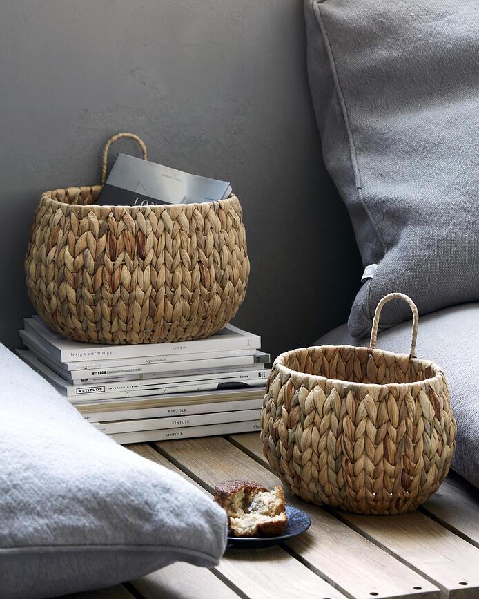 Hang Natural Paniers de Rangement naturels, Lot de 2