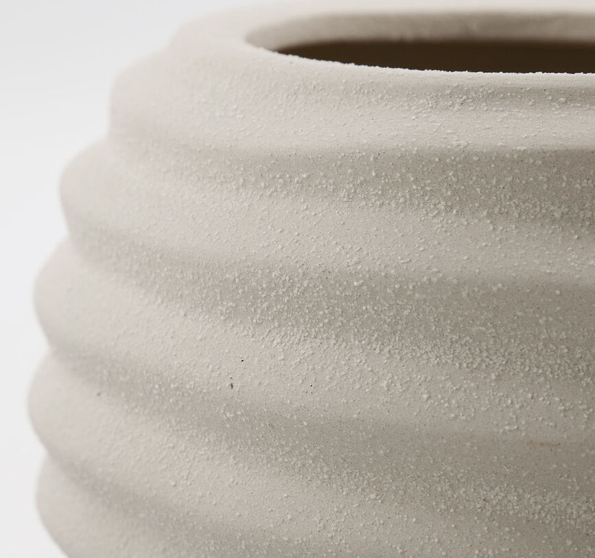 Happ Okrasni lonec, 36 cm, zlomljeno beli