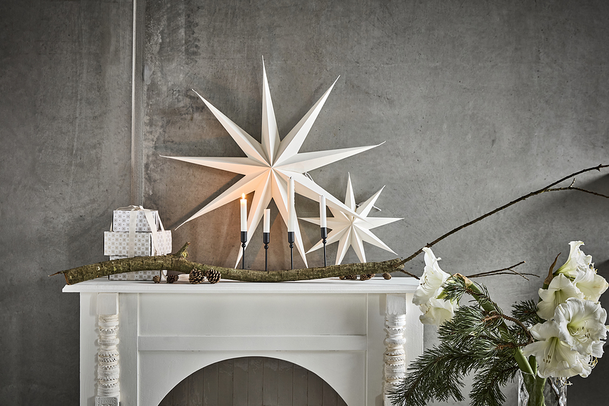 HD9 Point Étoile de Noël, grande, blanche