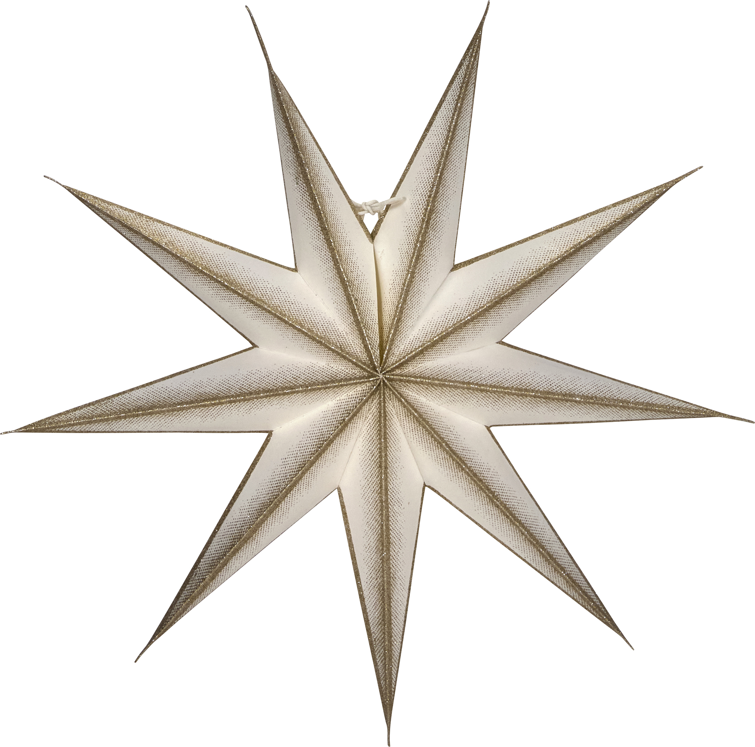 HD9 Point Weihnachtsdekoration Stern 26,5 cm, gebrochenes Weiß