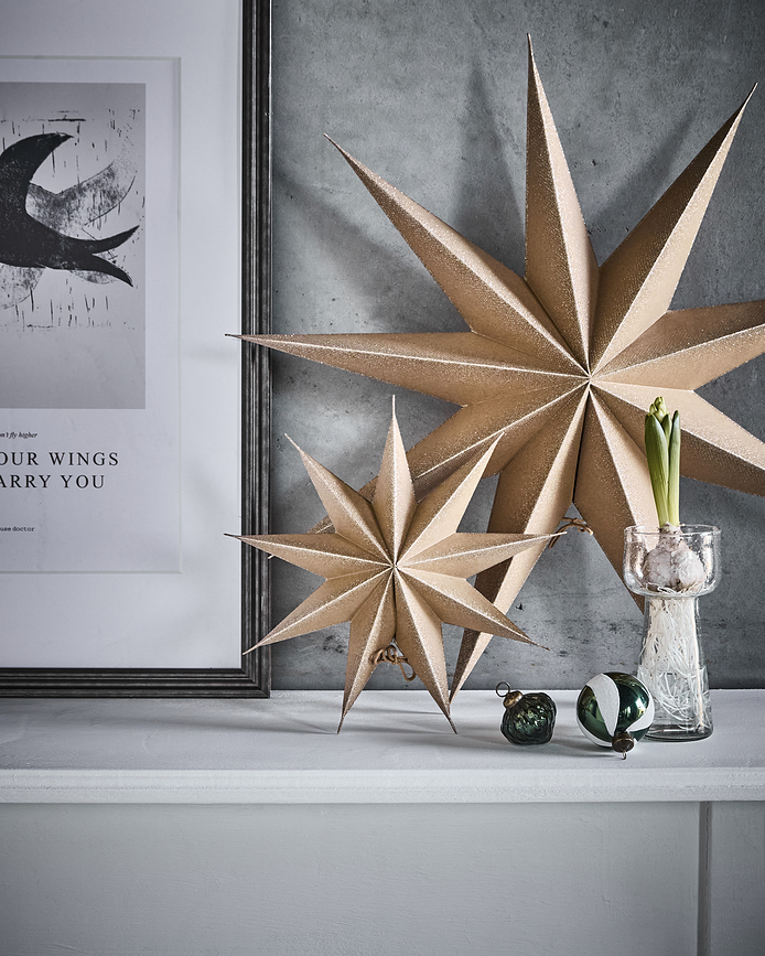 HD9 Point Zvijezda božićna 36,5 cm zlatna