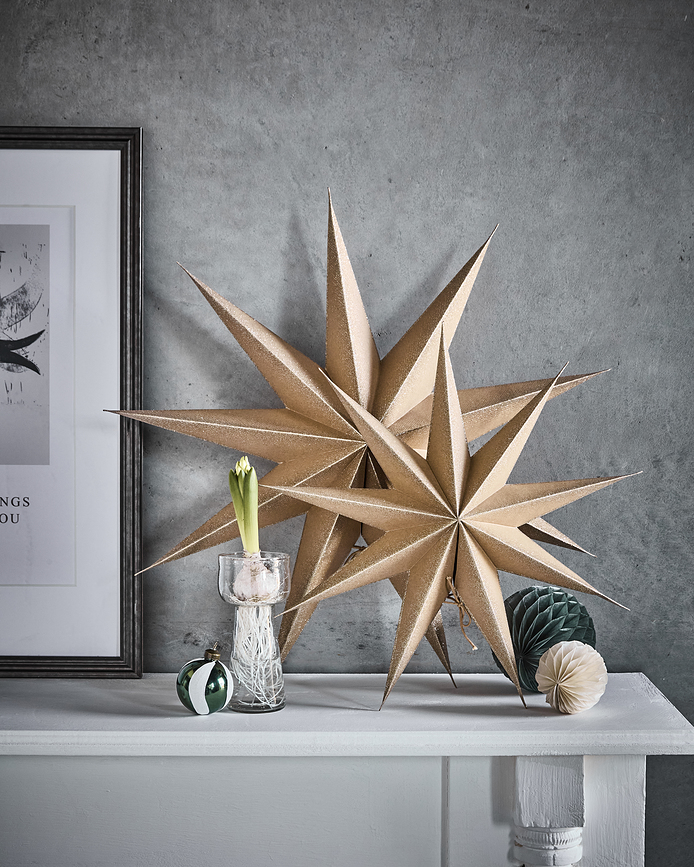 HD9 Point Zvijezda božićna 36,5 cm zlatna