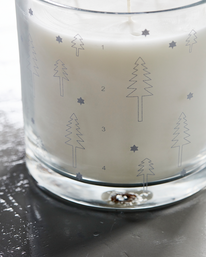 HDAdwent Κερί Advent, ασημί