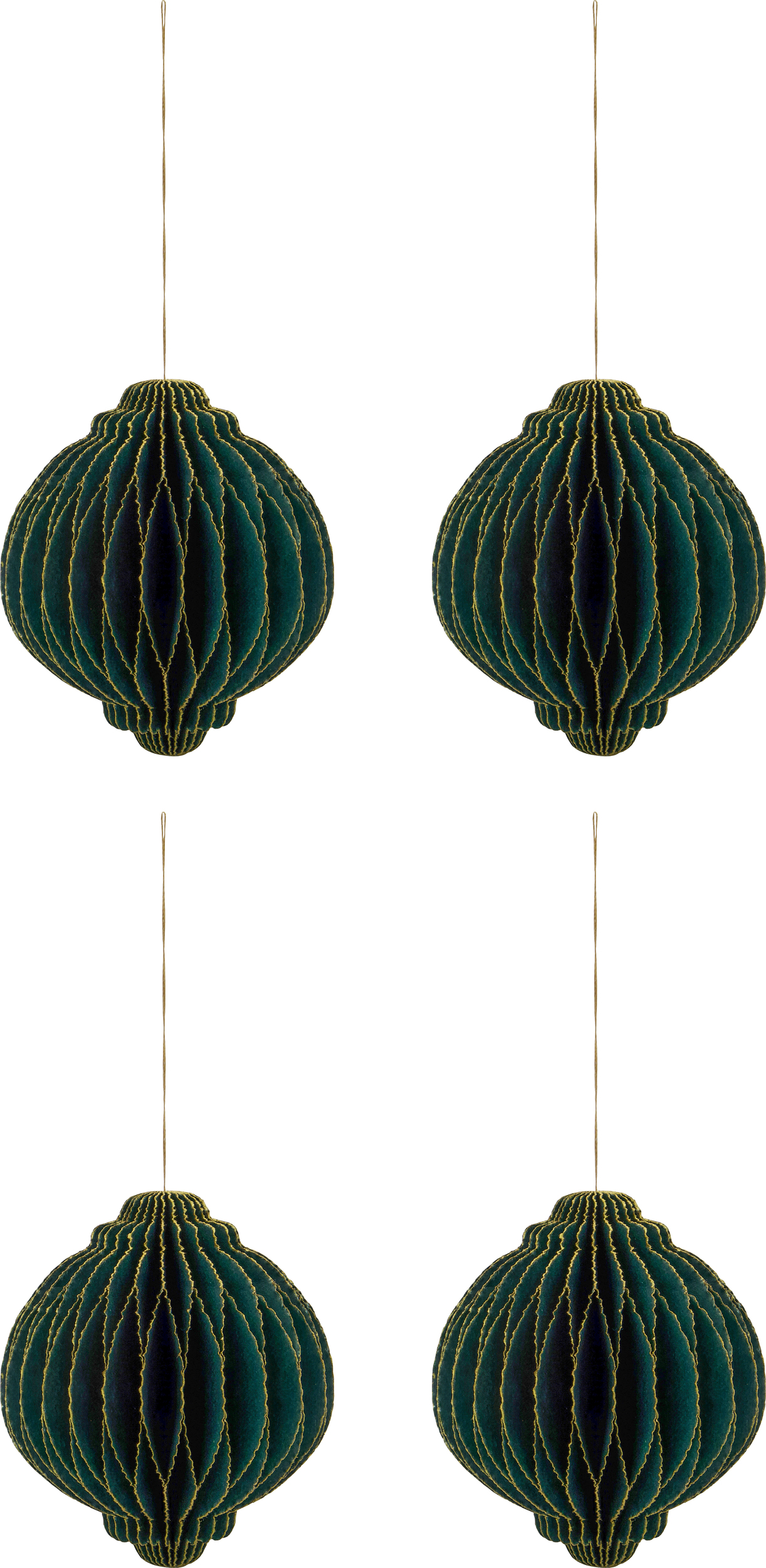 HDAlsta Christbaumschmuck, grün, 4 St.