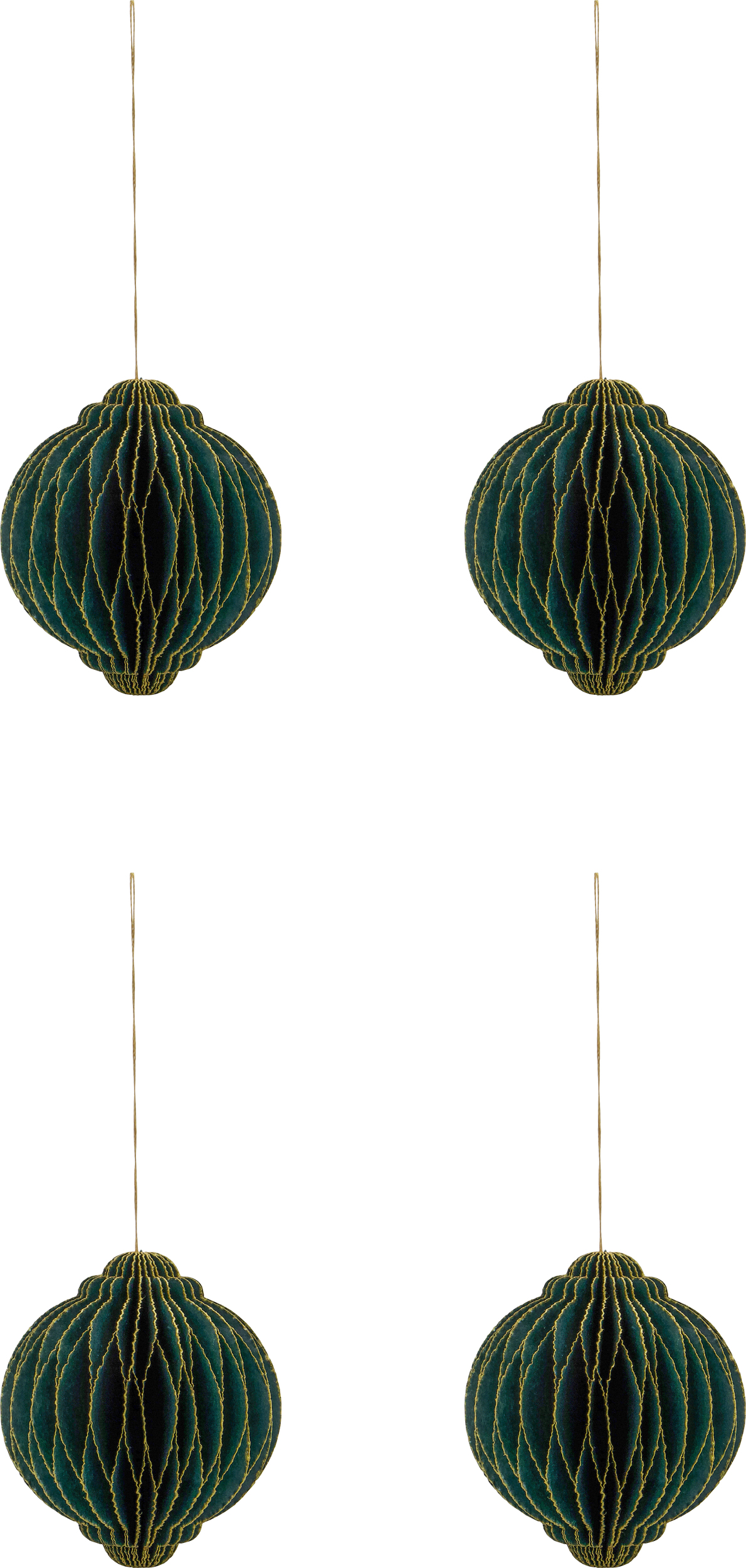 HDAlsta Christbaumschmuck, grün, 4 St.