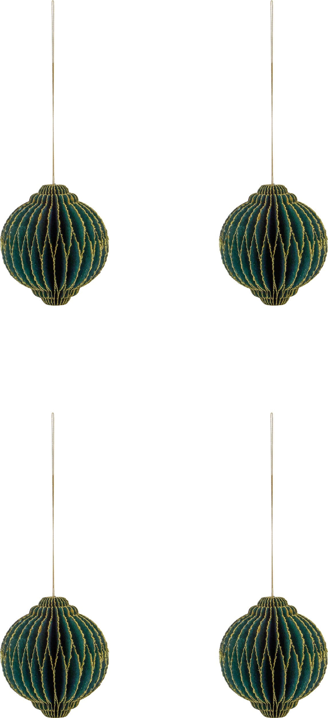 HDAlsta Christbaumschmuck, grün, 4 St.