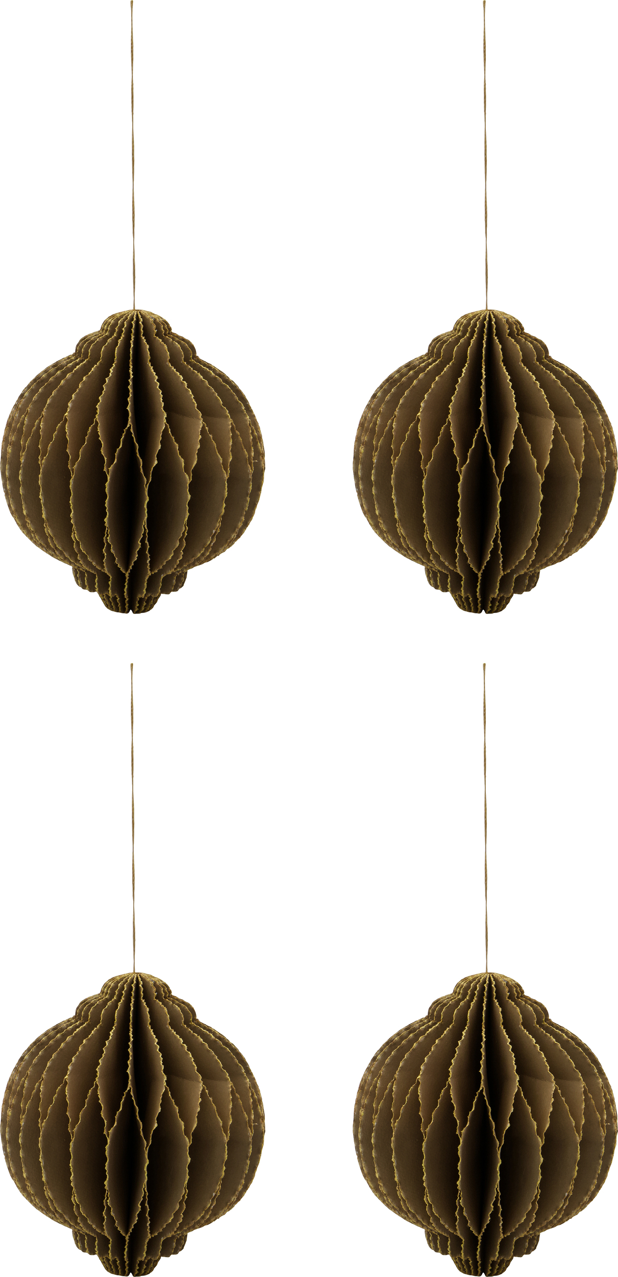 HDAlsta Christbaumschmuck L, braun, 4 St.