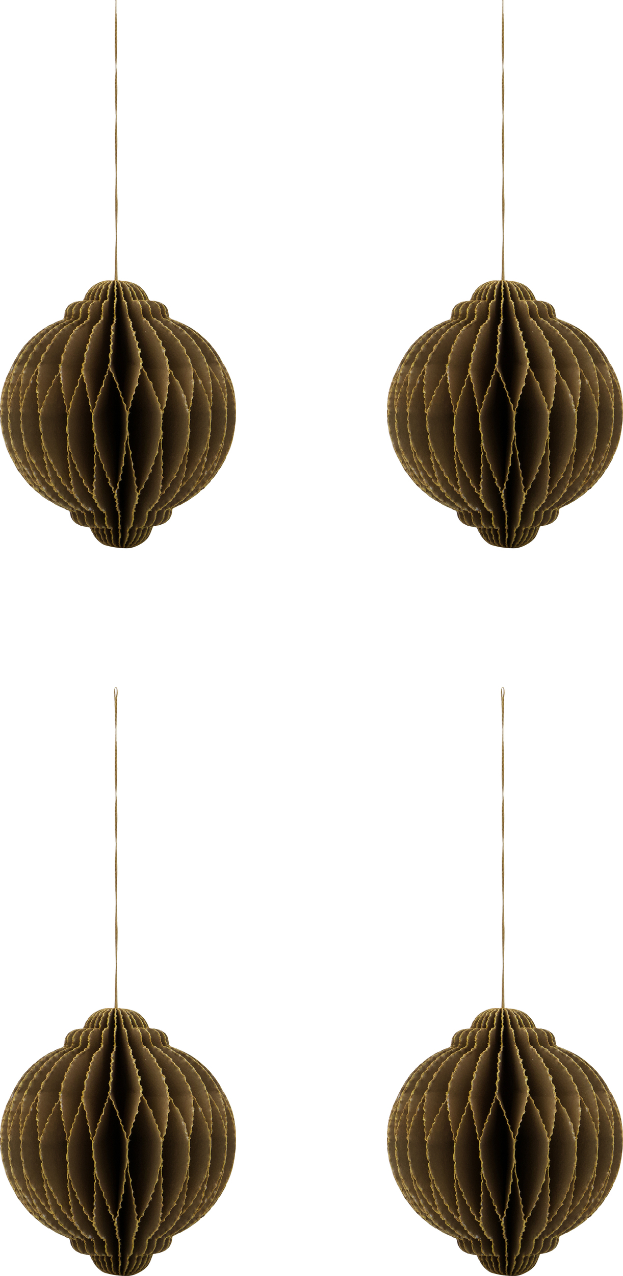 HDAlsta Christbaumschmuck M, braun, 4 St.