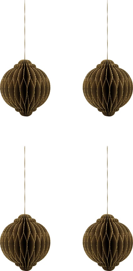 HDAlsta Weihnachtsbaumschmuck, braun, 4 St.