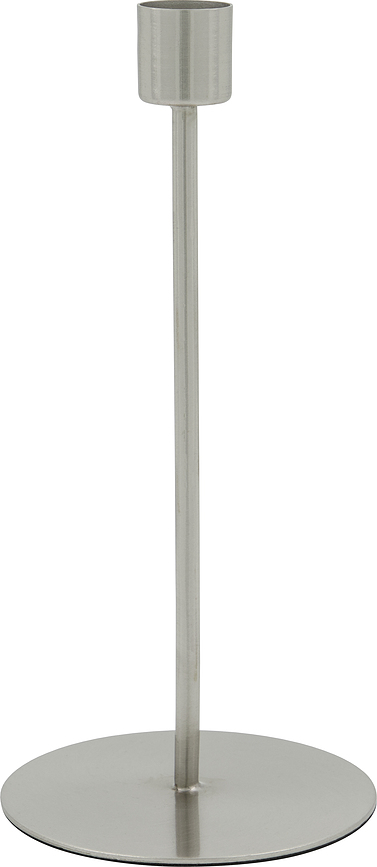 HDAnit Bougeoir pour bougie classique, 20 cm, argenté